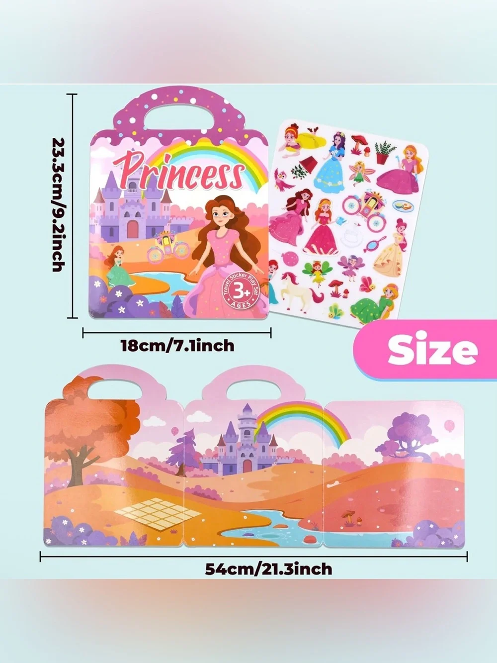 Reusable DIY Sticker Princess Book for Kids